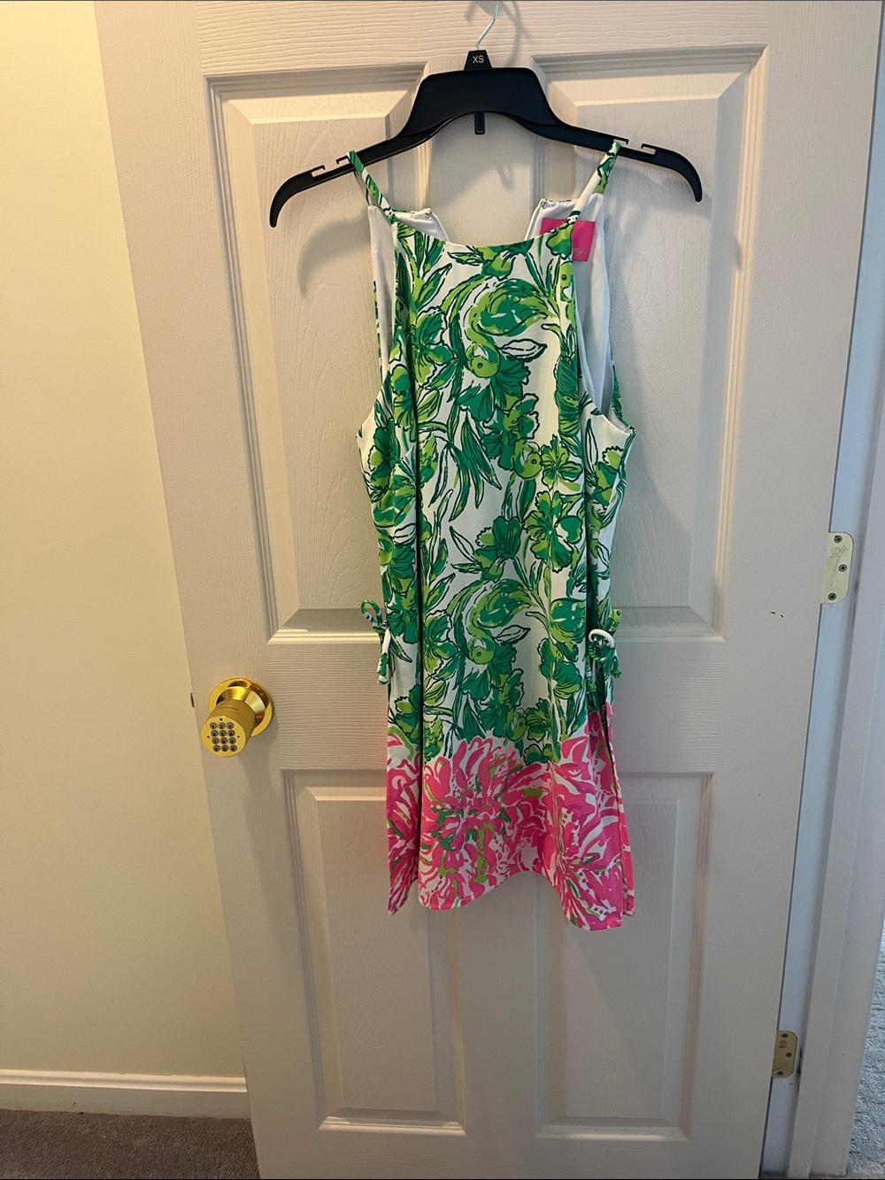 Lilly Pulitzer Green & Pink Tropical Print dress/romper
